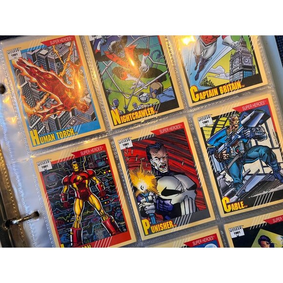 Marvel 1991 Super Heroes Series 2 Trading Cards Full Collection #1-162 - Picture 6 of 11